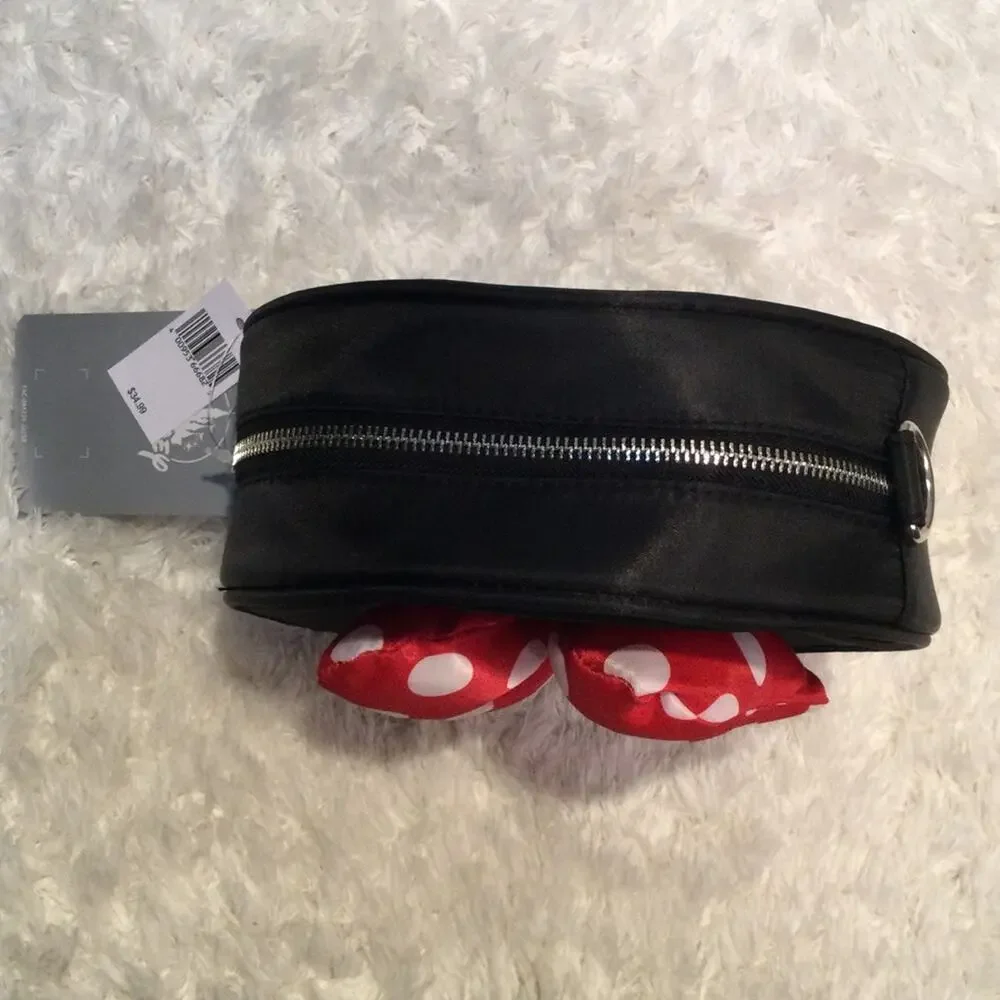 New Minnie Mouse bow crossbody satin bag